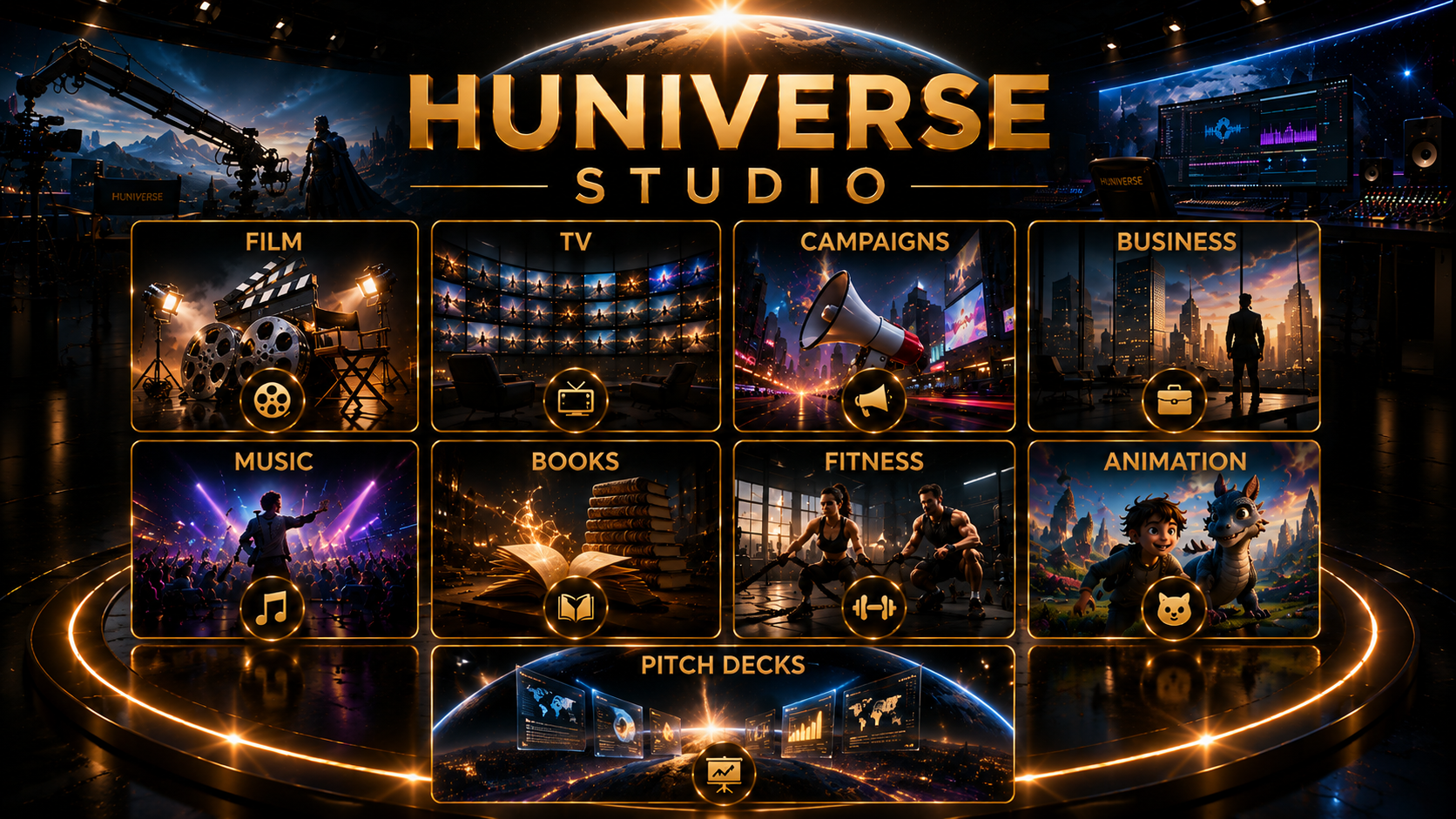 HUNIVERSE Studio — Pitch Decks